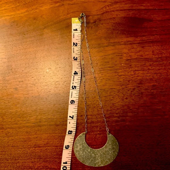 Silver half-moon necklace. Purchased in Mexico. - Picture 3 of 3